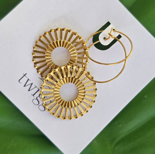 Spiral Round Earrings