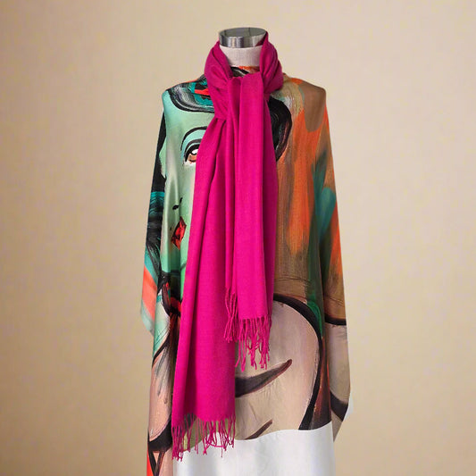 Raspberry Pink Scarf