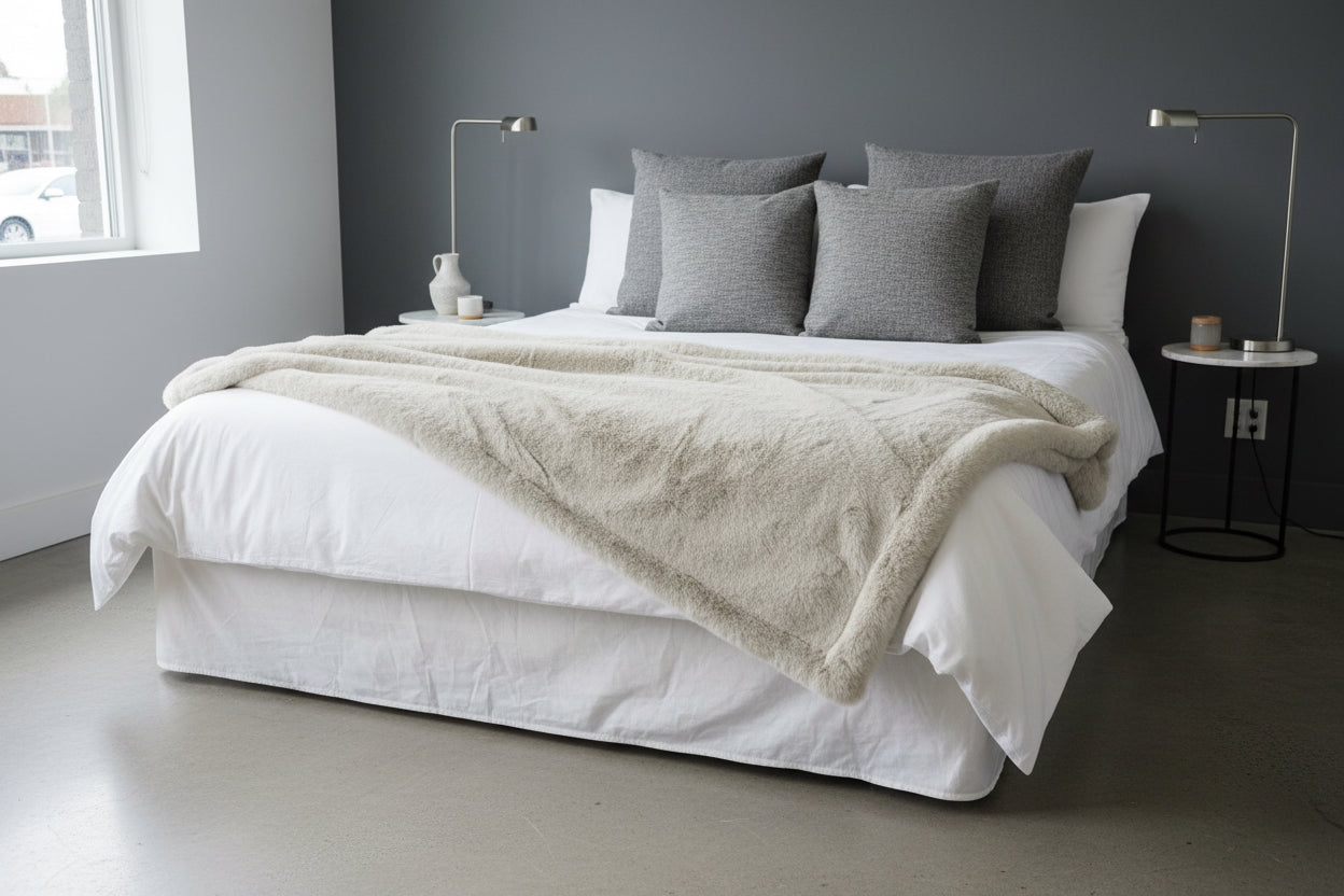 Pearl Mink Throw
