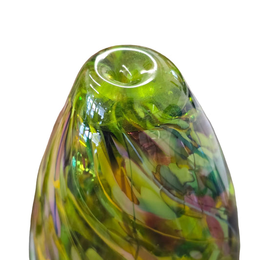 Tear Drop Sculpture | Green Rainbow