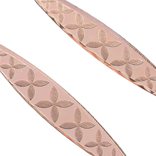 Frangipani | Rose Gold Mirror Earrings