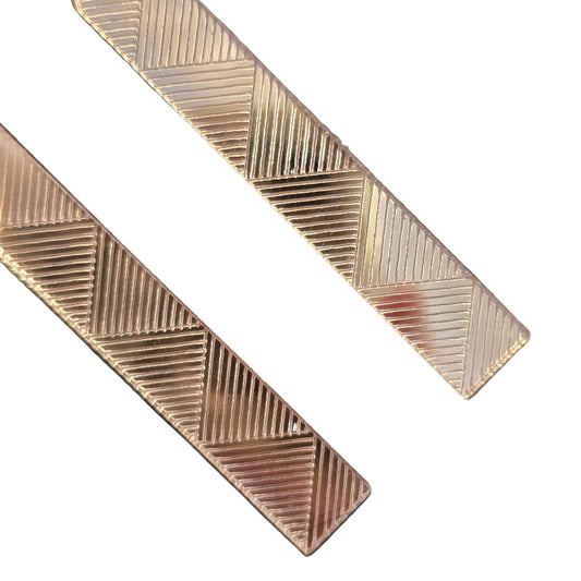 Pacifica Unity Bar | Rose Gold Mirror Earrings