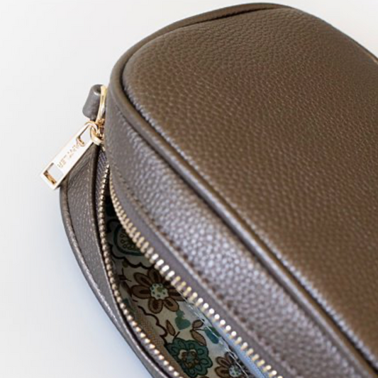 Antler Aggie Bag | Metallic Pewter