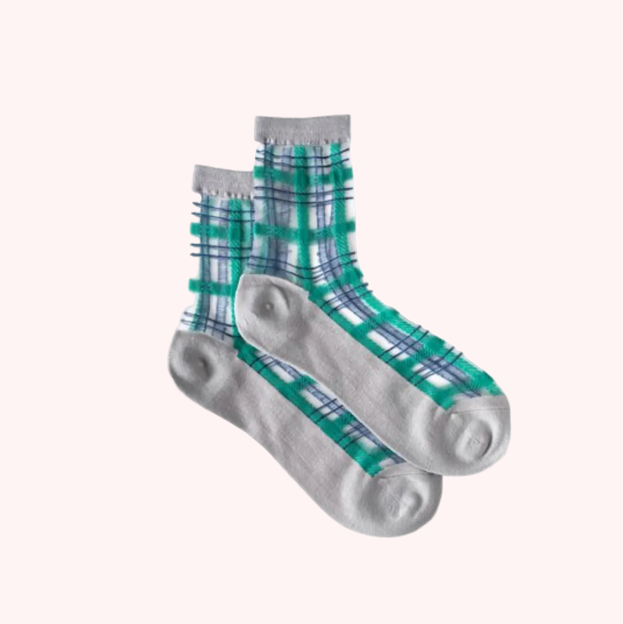 Plain Sheer Socks | Teal