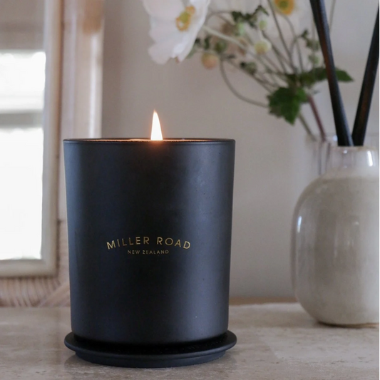 Black Luxury candle miller road eclectic design nz home and living