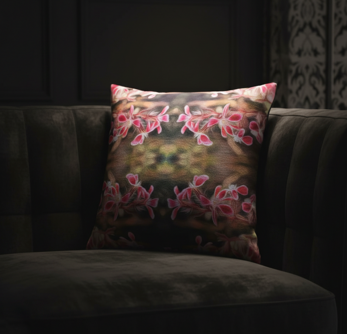 Hydrangea Kaleidoscope 3 | Velvet Cushion