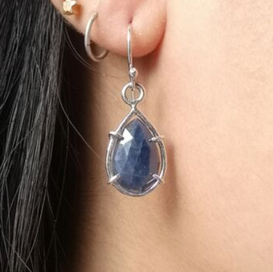Blue Sapphire Capture Earrings