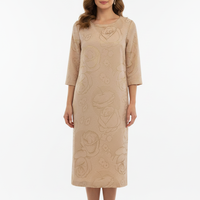 Charmaine Reveley | Dusky Rose Gold Silk Dress