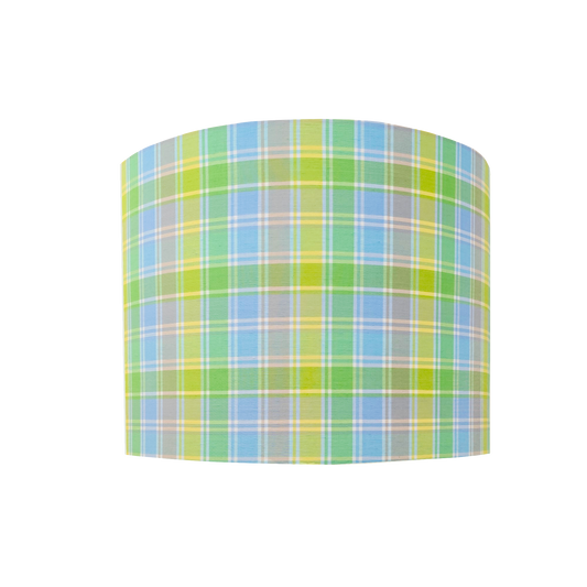 Bubble Glass | Green Check Lamp