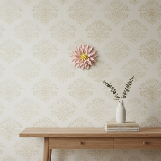 Dahlias Ceramic Wall Flower | Blush Pink