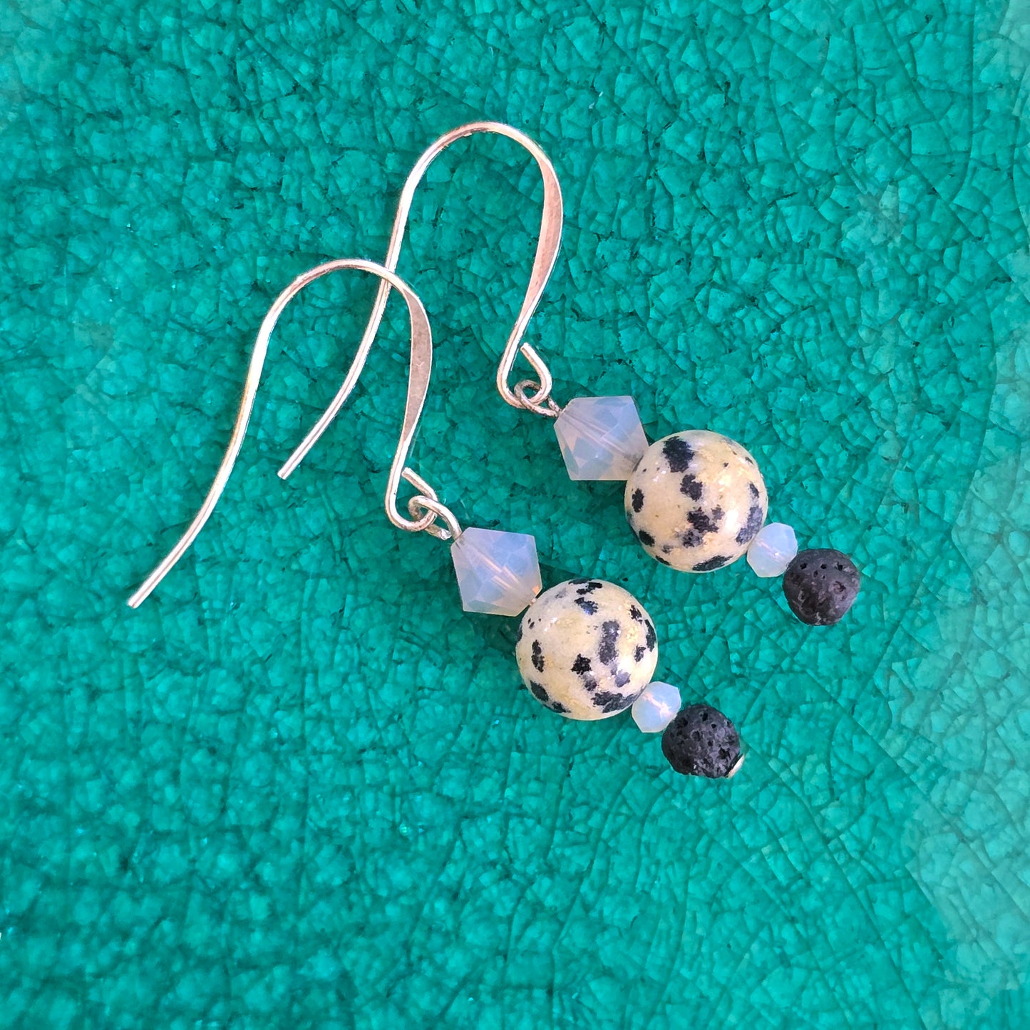 Jasper + Lava Gemstone Earrings | Set 31