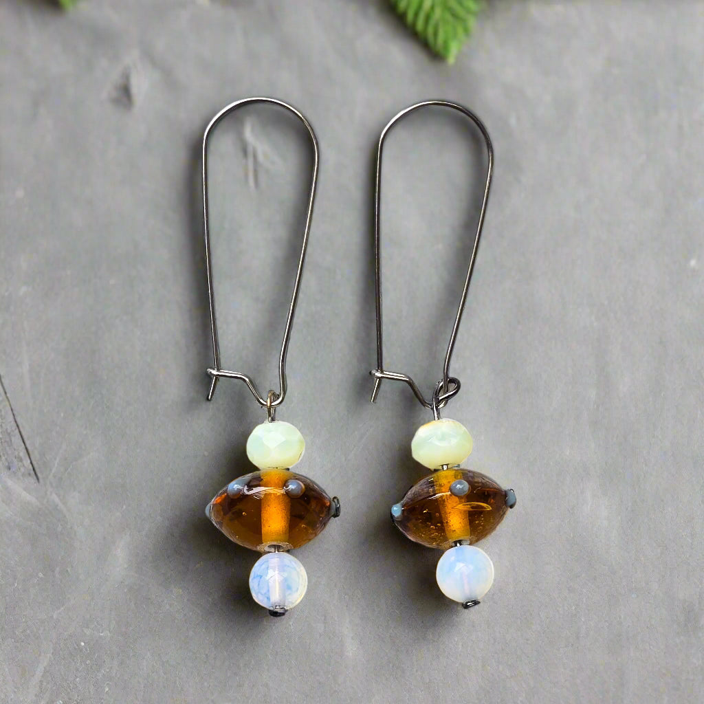 Opalite + Gemstone Earrings | Set 23