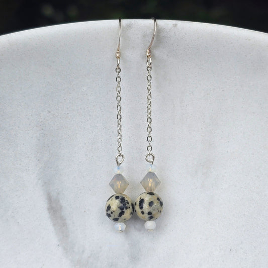 Swarovski + Jasper Earrings | Set 37