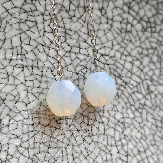 Moonstone Dome Earrings | Set 41