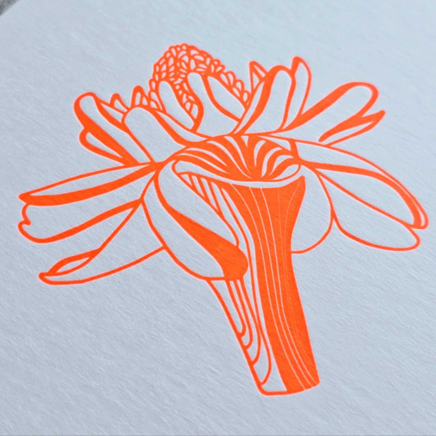 Letterpress Flora | | Mini Print