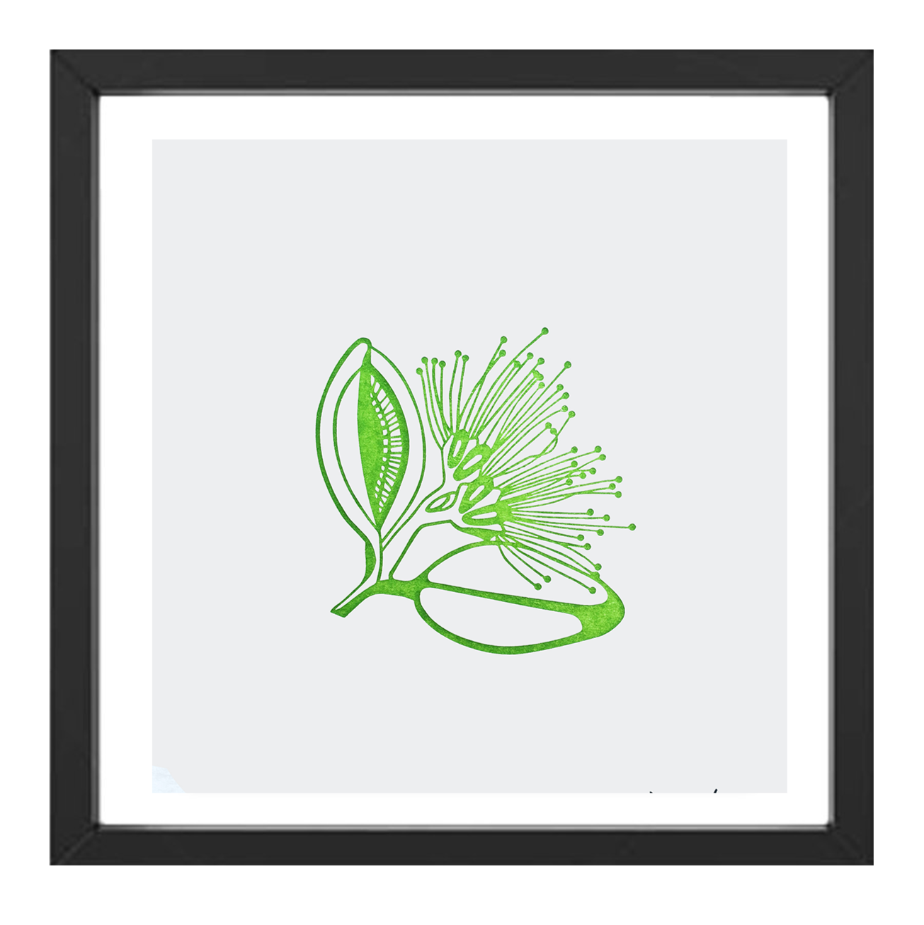 Letterpress Pohutukawa | | Mini Print