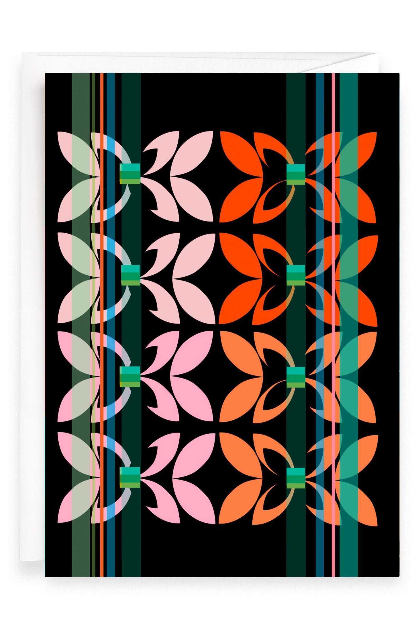 Fluoro Poly Flora | Greeting Card
