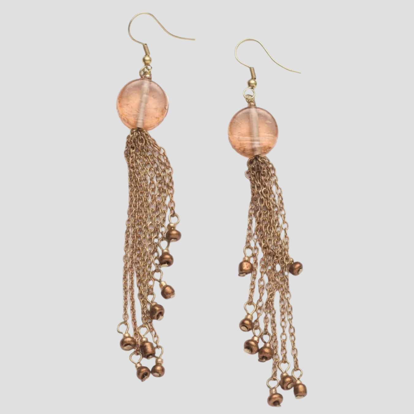 Ivy Bronze Beaded Earrings