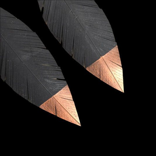 Pique Feather Earrings | Copper Tip