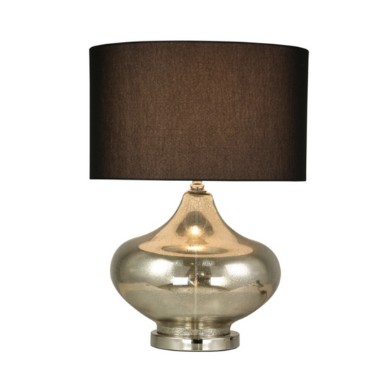 Mercury Black Shade Lamp