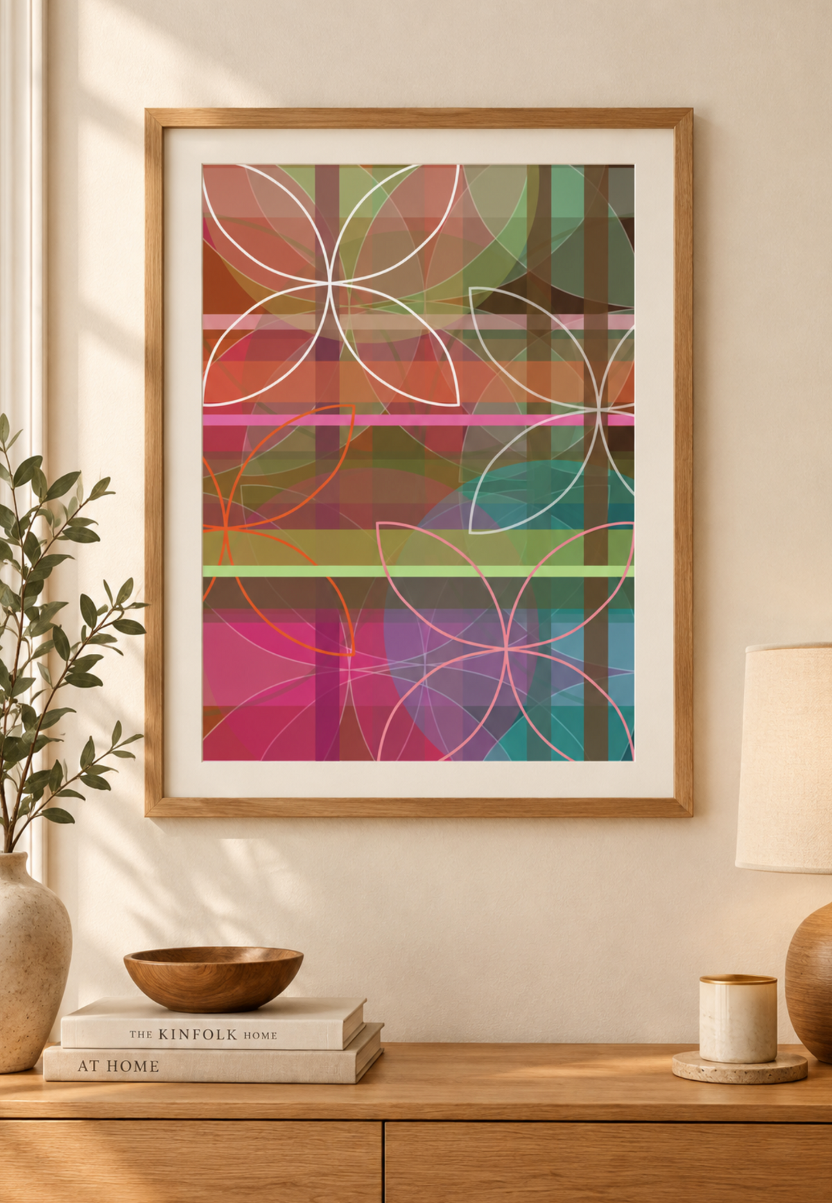 Mid Century Art Print | Petals 6