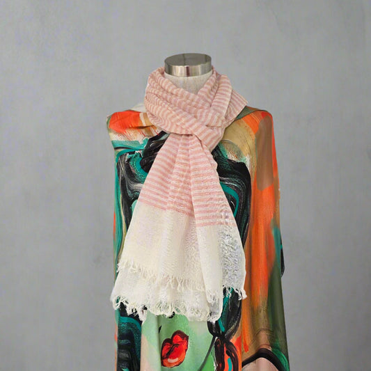Stripe Pink Scarf