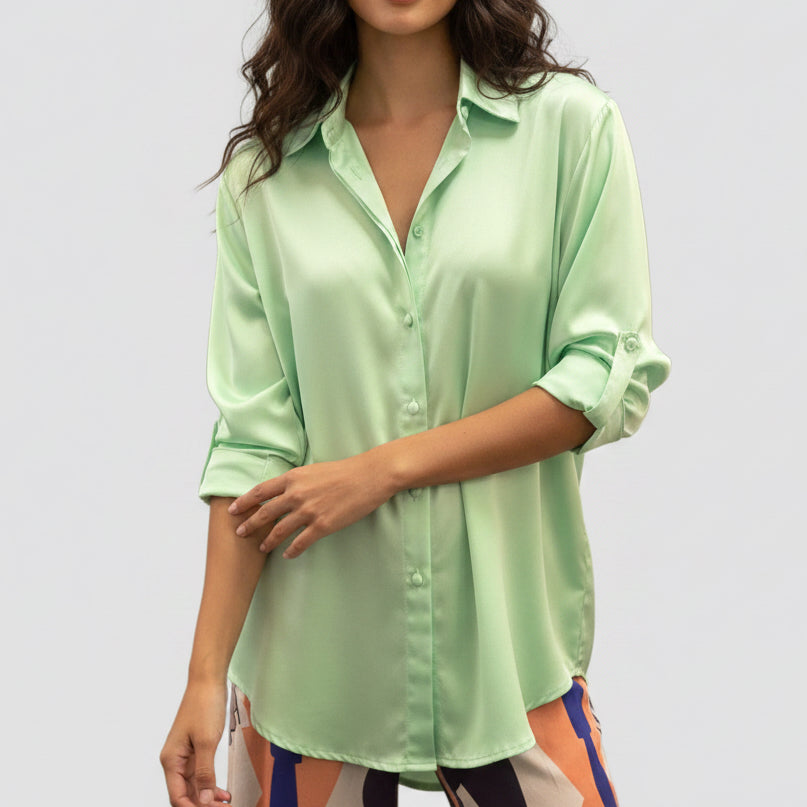 Mint Green Polly Shirt | Pre Loved