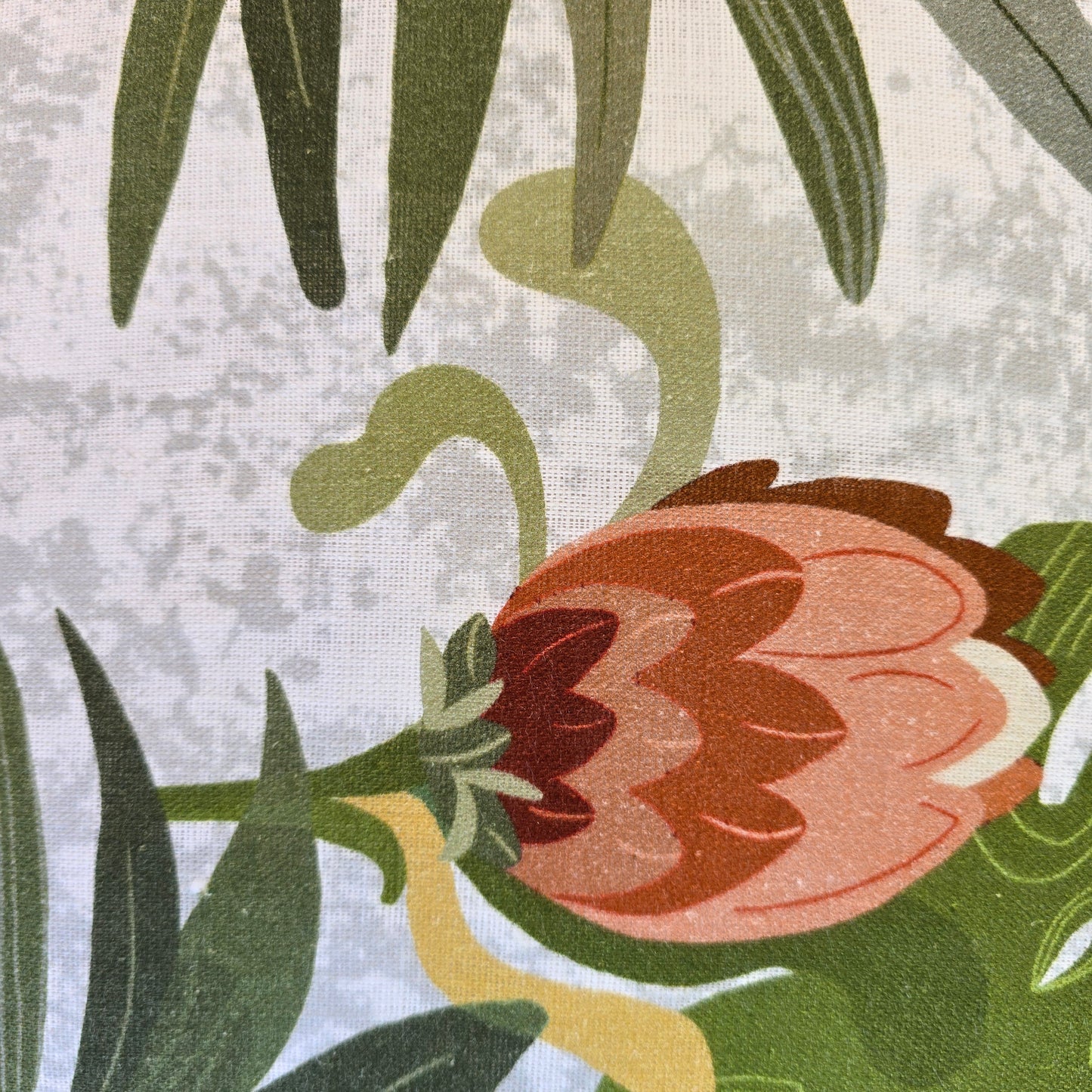 Protea + Palm Cushion