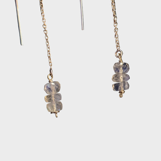 Rondelle Moonstone Threaders