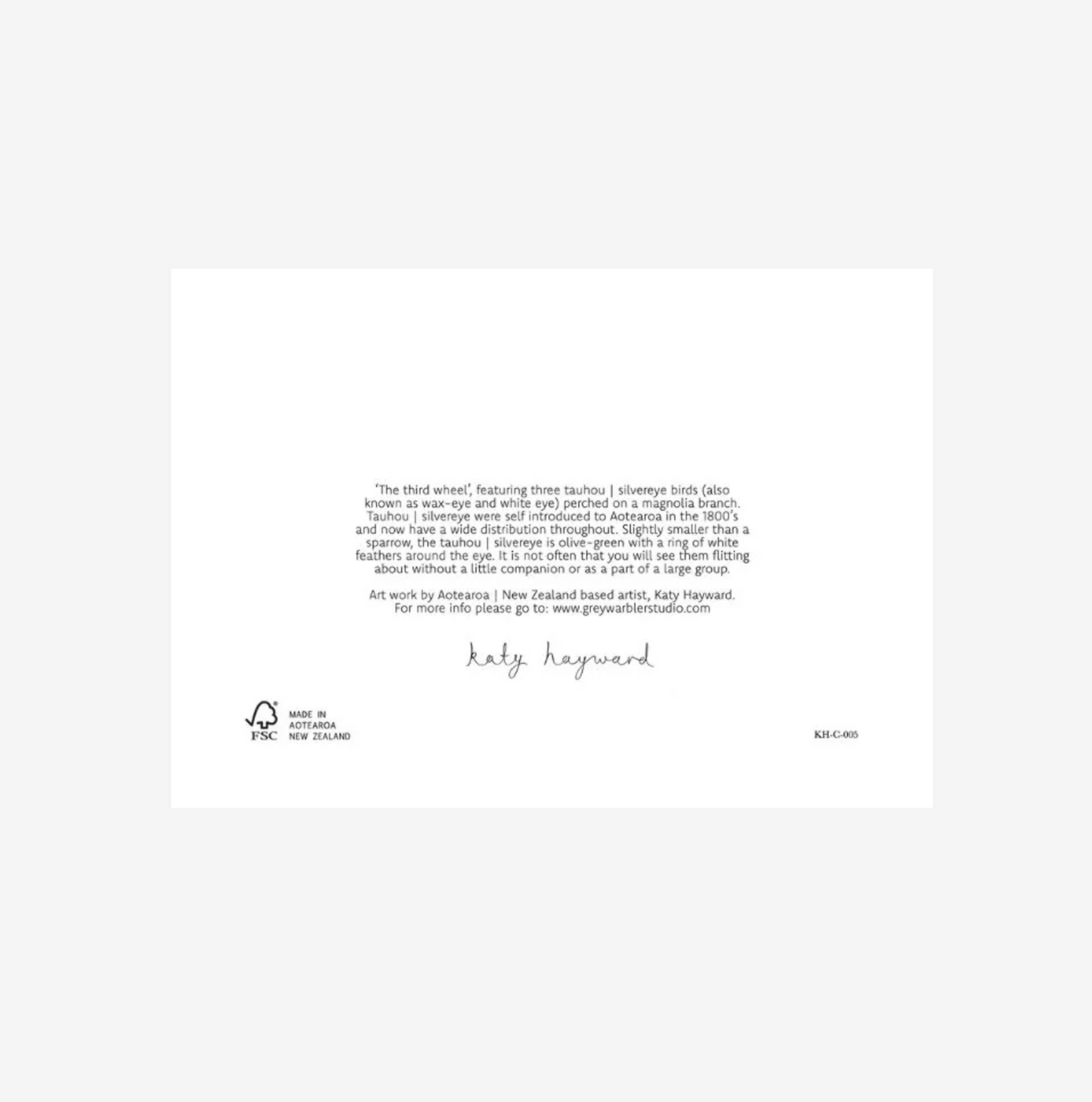 You Can Rest Kereru | Greeting Card