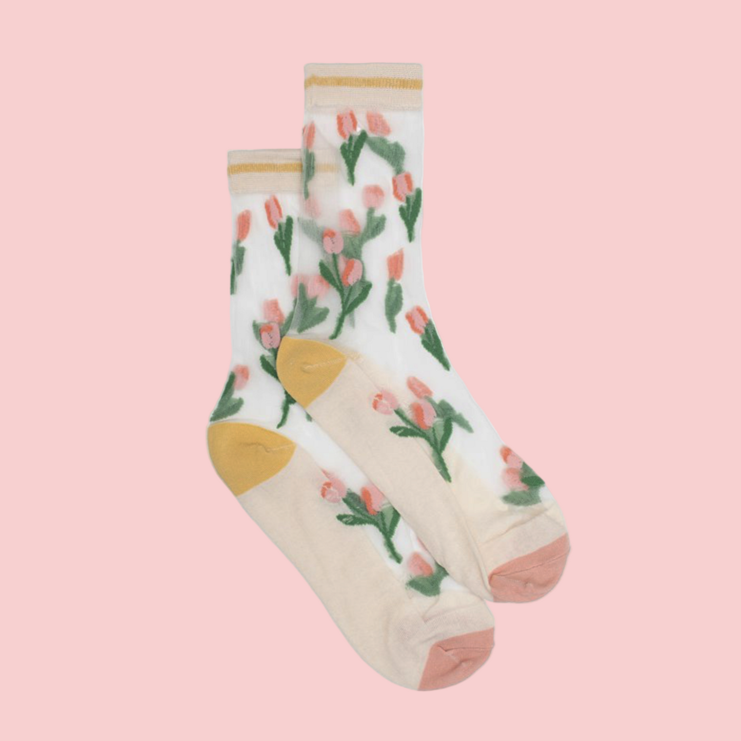 Semi Sheer Tulip Socks