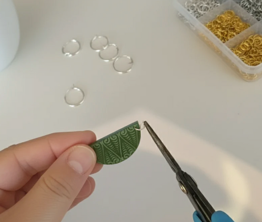 Pacific Leaf Flower | Gold Mirror Earrings