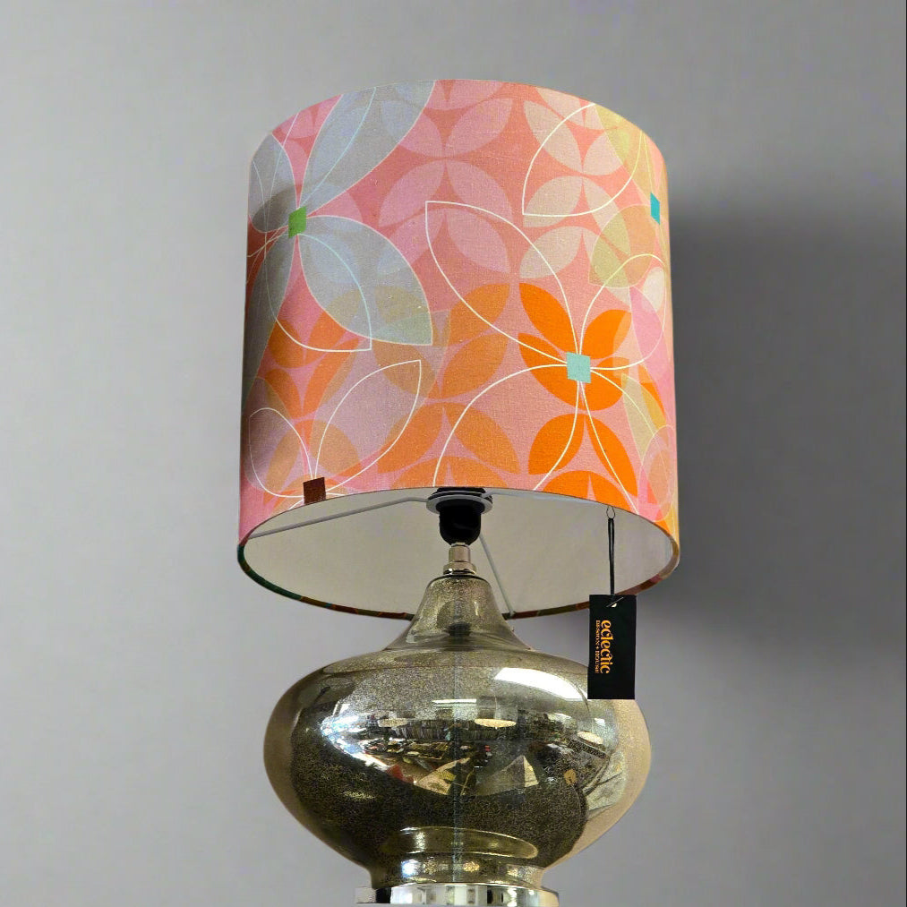 Mercury Tartan Floral Lamp