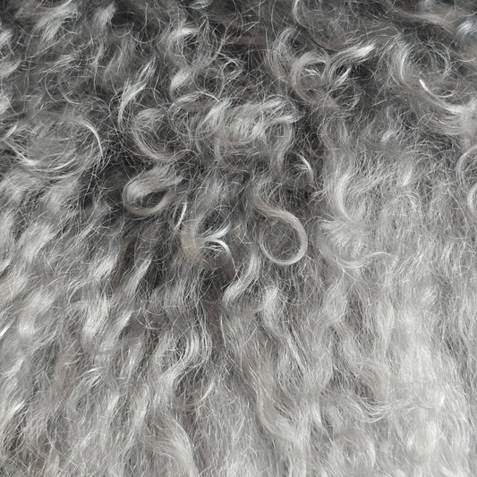 Tibetan Lambskin Rug | Charcoal