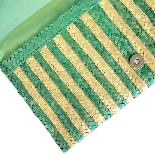 Woven Clutch | Mint