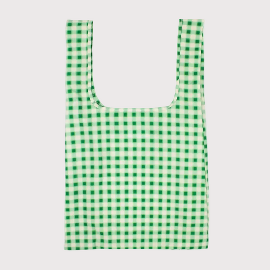Kind Bag Reusable | Blurred Plaid Green