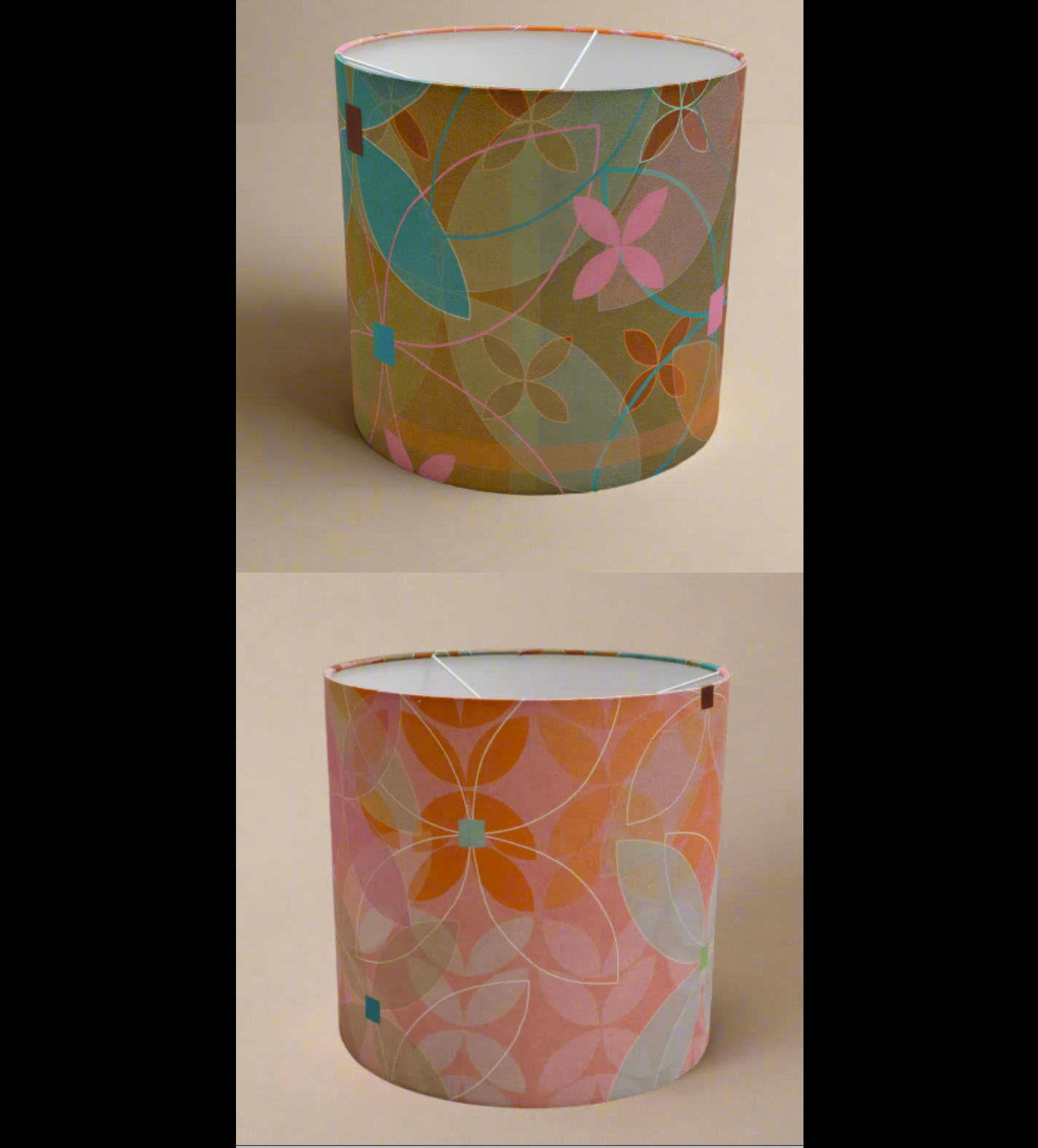 Mercury Tartan Floral Lamp