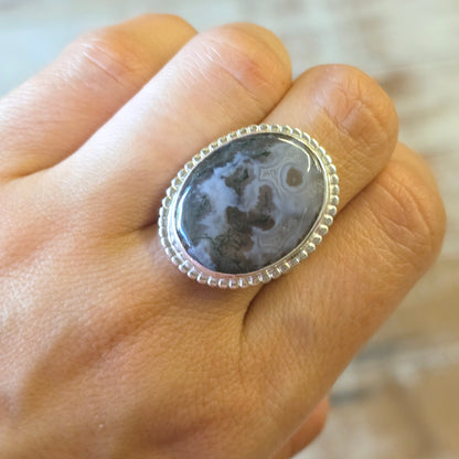 Moss Agate Ring