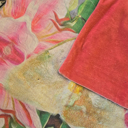 Floral Green Moth Cushion Cover