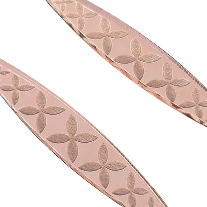 Frangipani | Rose Gold Mirror Earrings