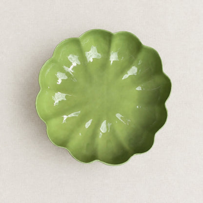 Blossom Platter 24cm | Moss Green