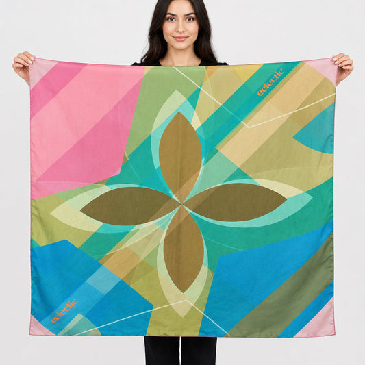 Hexi Petal Silk Scarf
