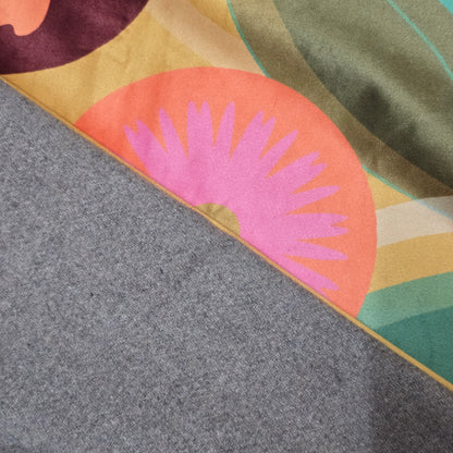 Retro Florals | Velvet Cushion