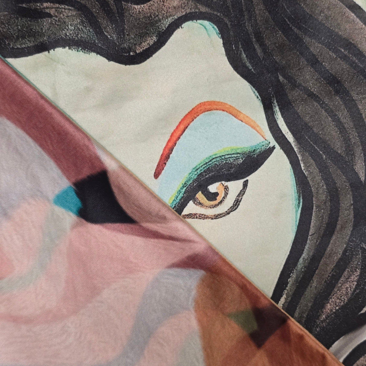 Lolita + Abstract Flora | Velvet Cushion
