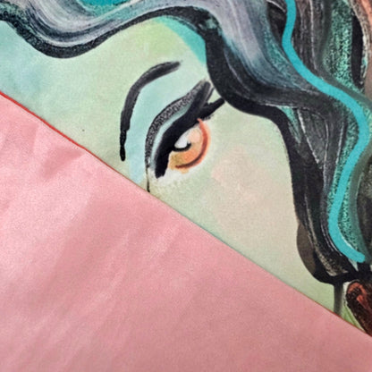 Rhondan + Pink Pastel | Velvet Cushion