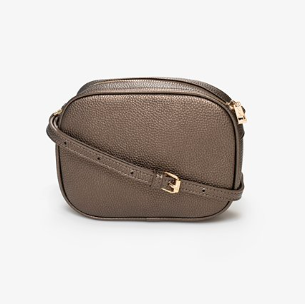 Antler Aggie Bag | Metallic Pewter