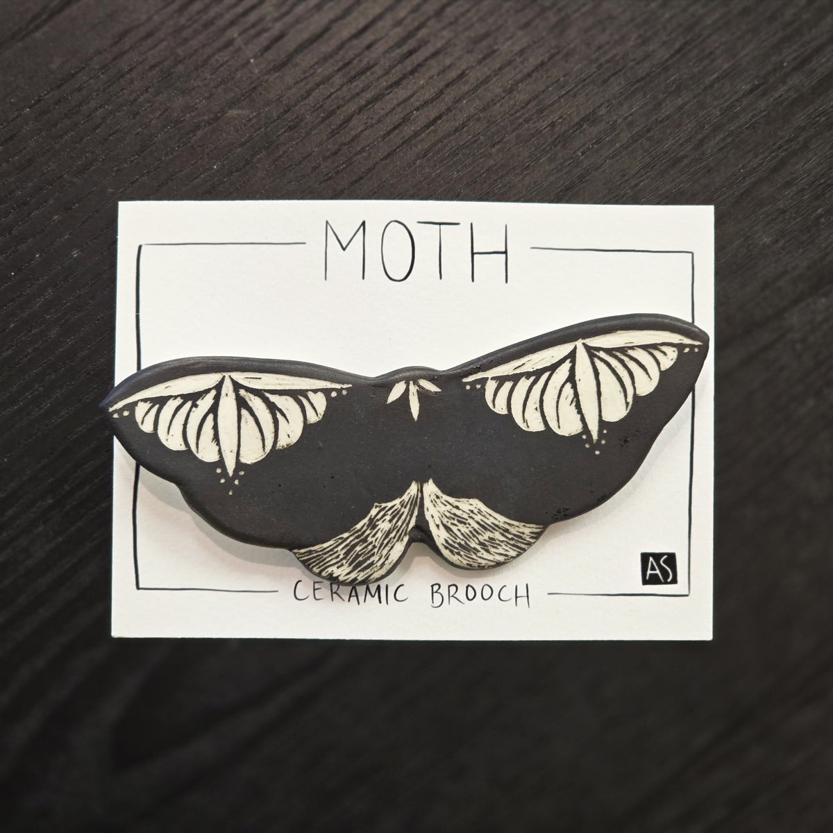 Amber Smith Moth Brooch 1