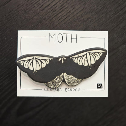 Amber Smith Moth Brooch 1