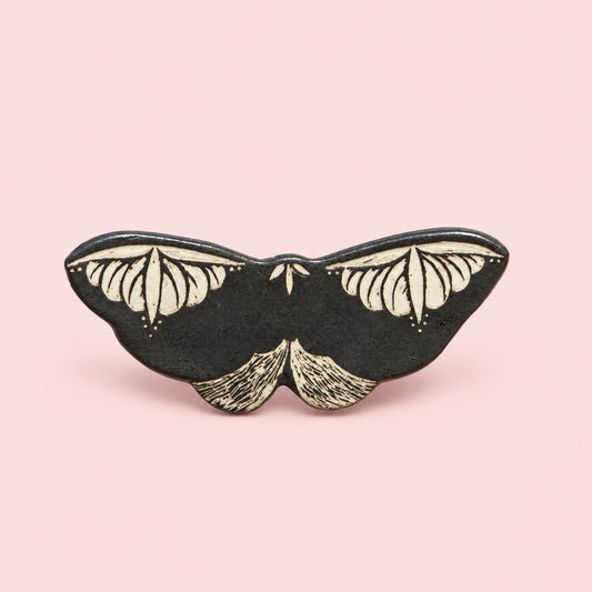 Amber Smith Moth Brooch I