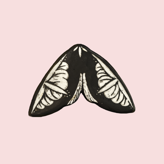 Amber Smith Moth Brooch II